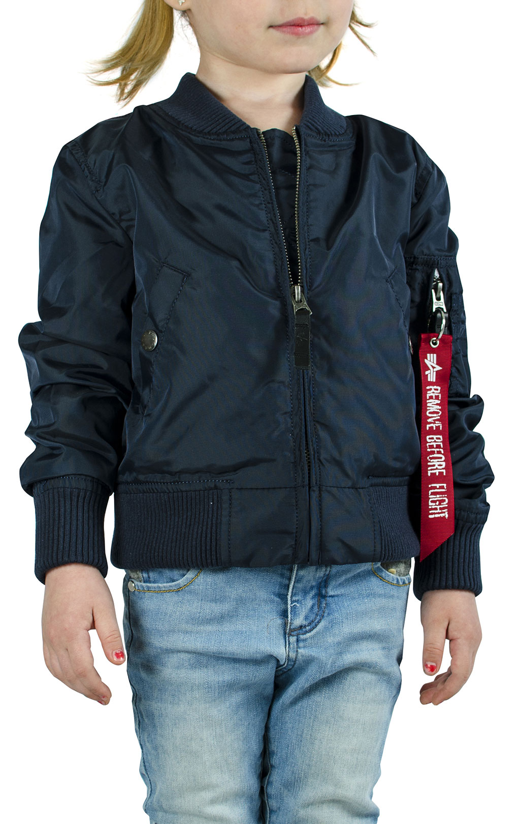 Детская ветровка-бомбер ALPHA INDUSTRIES MA-1 TT rep. blue 