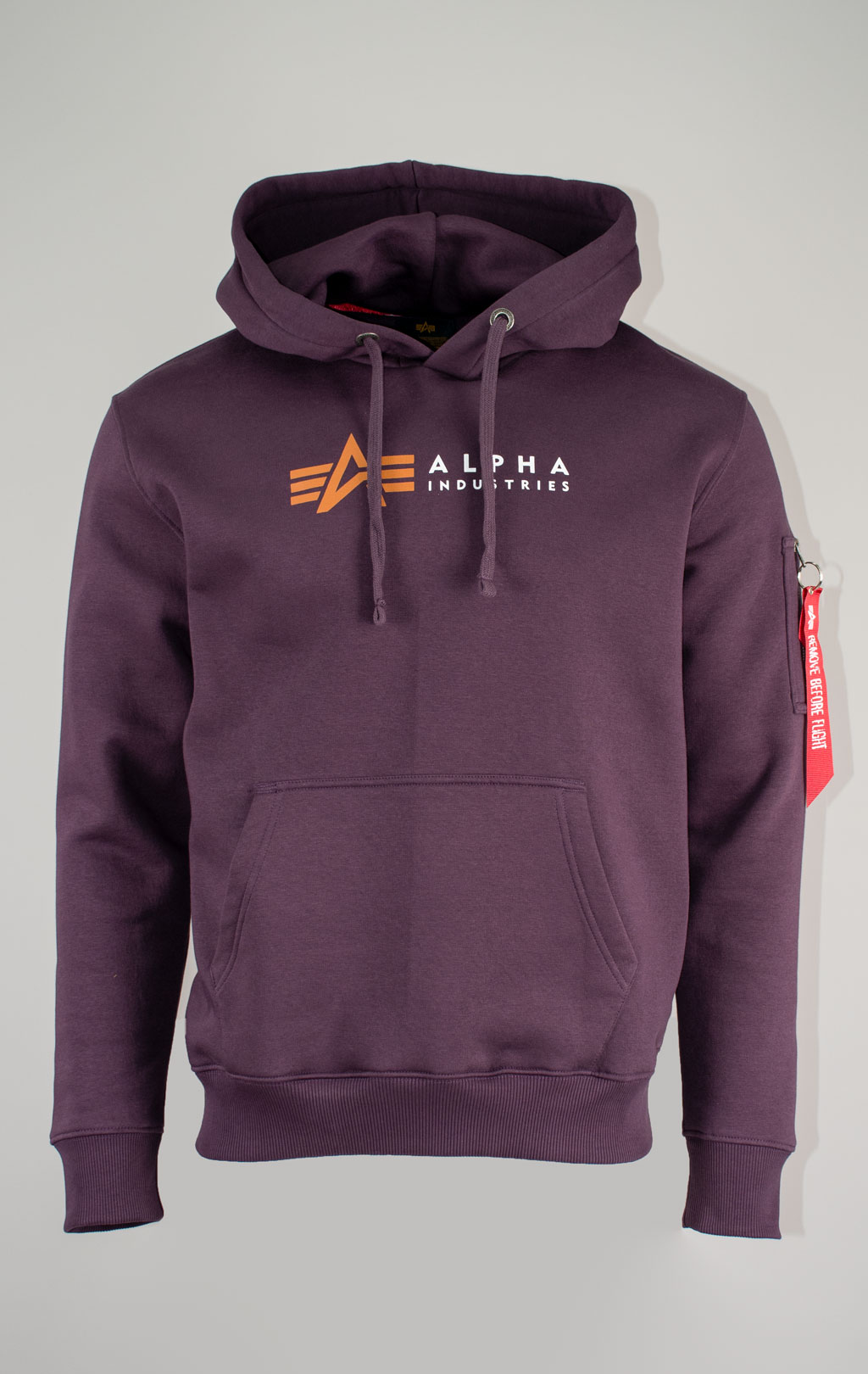 Толстовка ALPHA INDUSTRIES ALPHA LABEL HOODY plum 