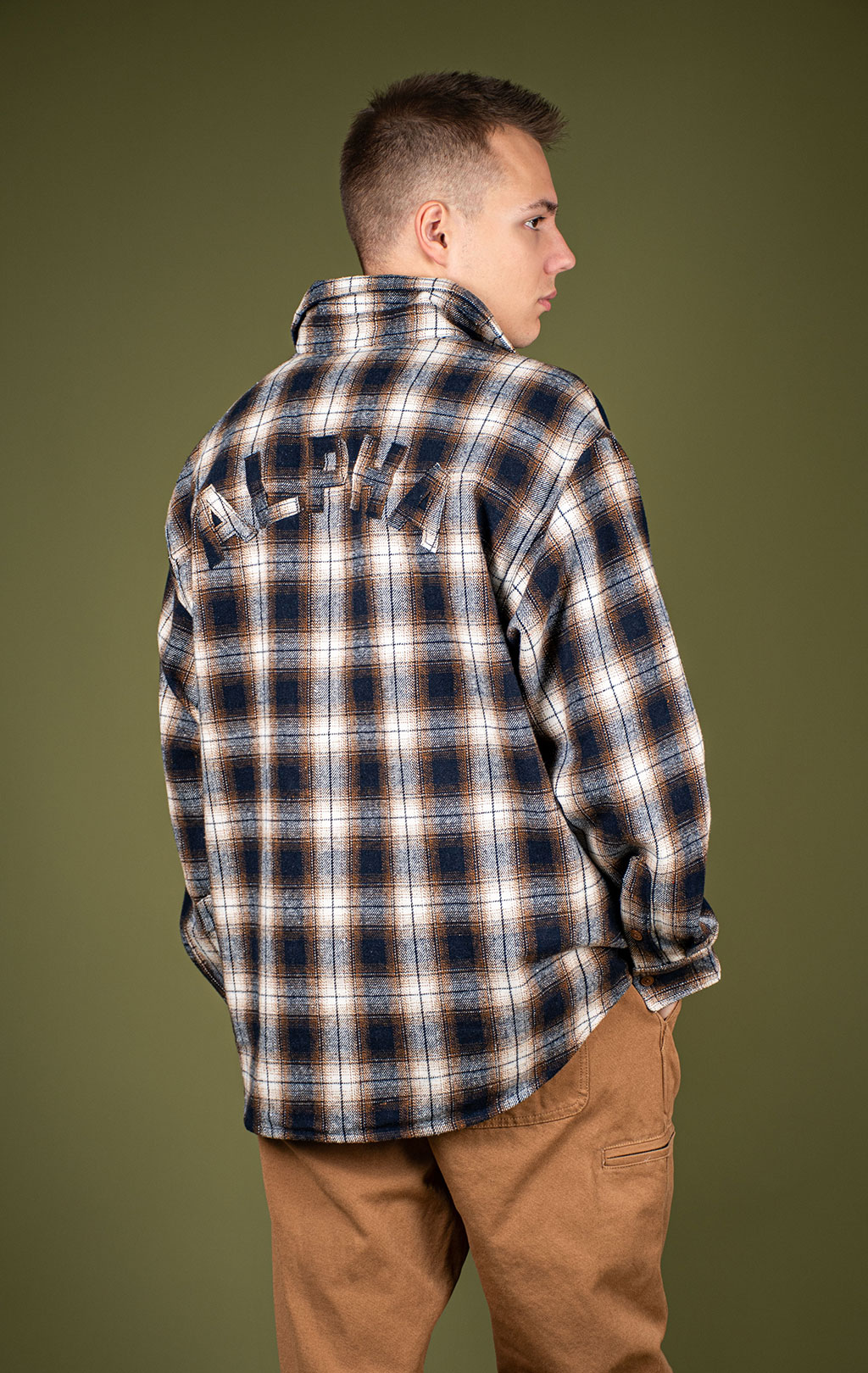 Рубашка ALPHA INDUSTRIES UNFRM FLANNEL SHIRT FW 25/26 rust M001120 