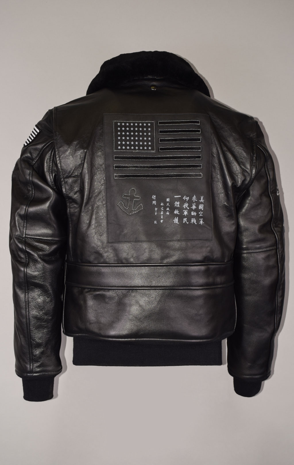 Куртка летная COCKPIT G-1 STEALTH TOP GUN кожа black (Z21W106) 