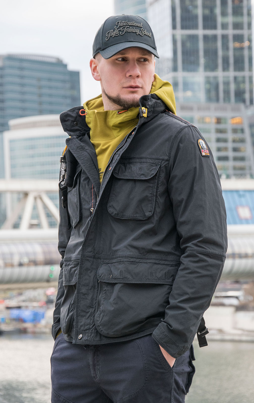 Ветровка PARAJUMPERS M-65 DESERT SS 23 black 