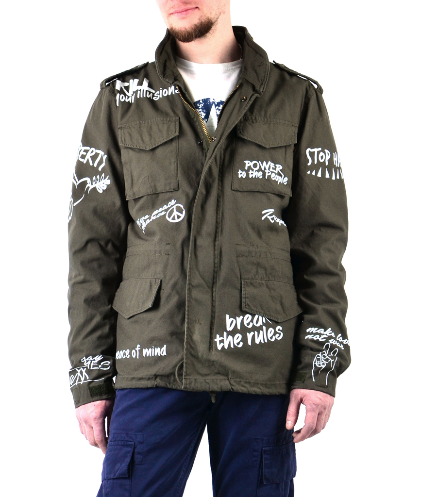 Ветровка ALPHA INDUSTRIES FREEDOM M-65 с подстёжкой olive 