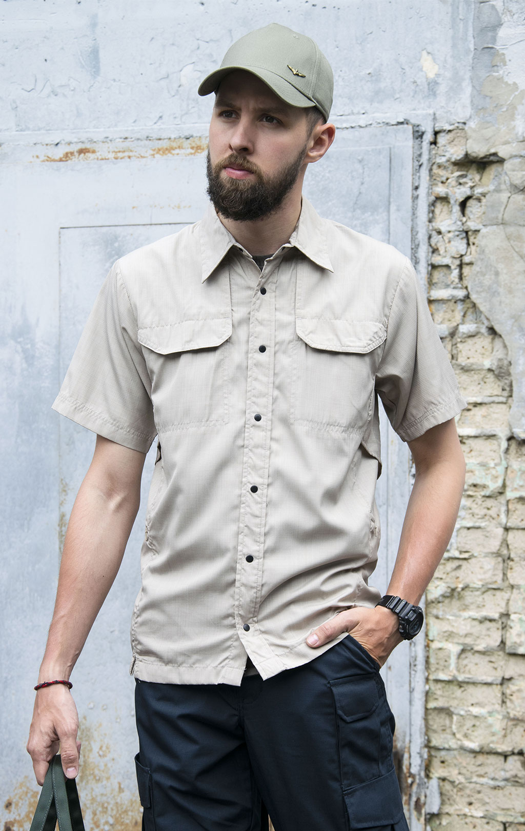Рубашка Tru-Spec CAMP короткий рукав khaki 