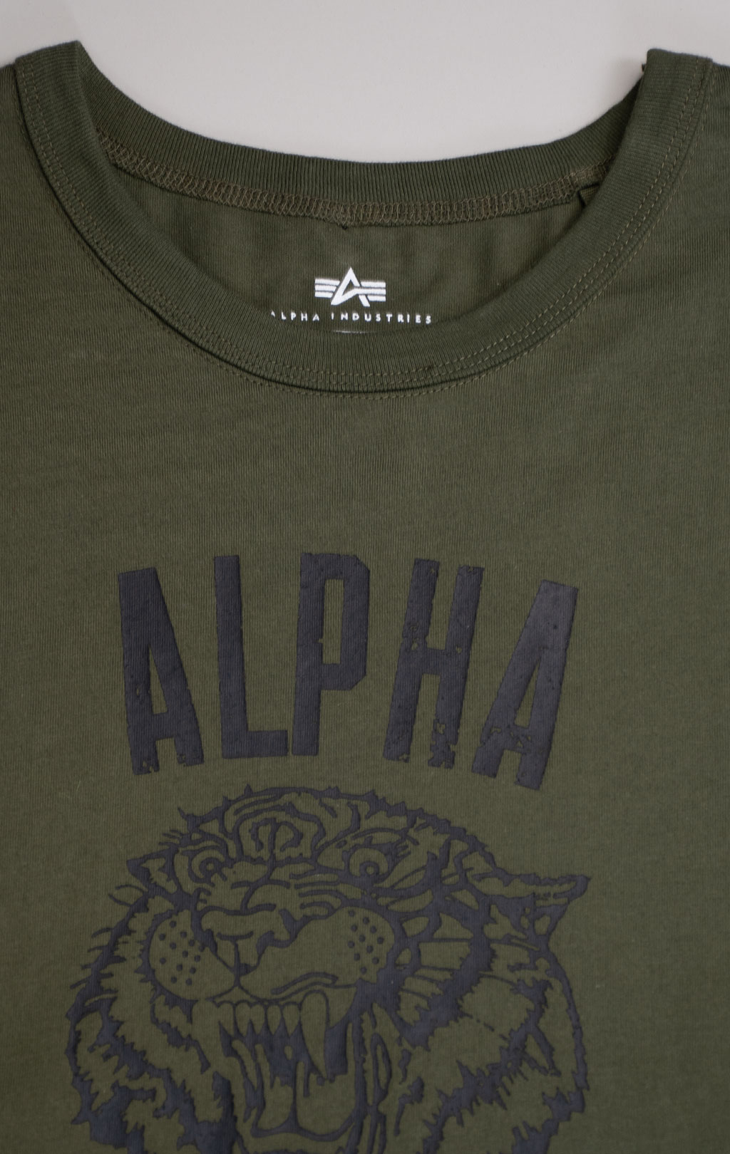 Футболка ALPHA INDUSTRIES ALPHA TIGER TEE SS 24 olive 