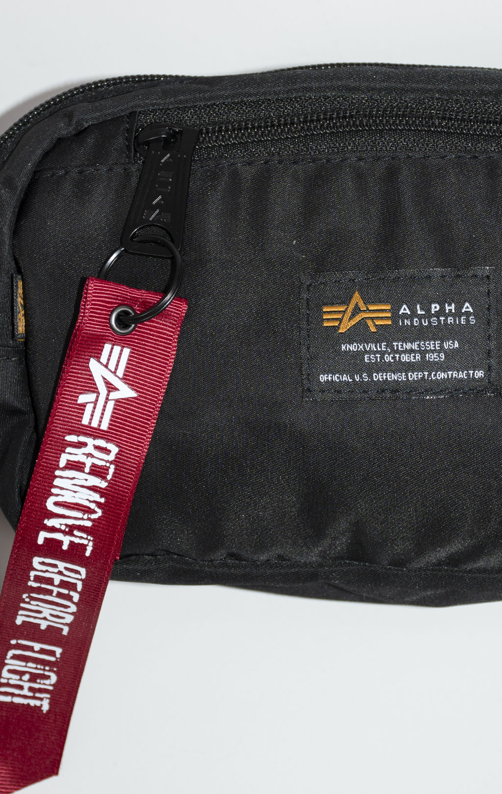 Сумка поясная ALPHA INDUSTRIES CREW WAIST BAG black 