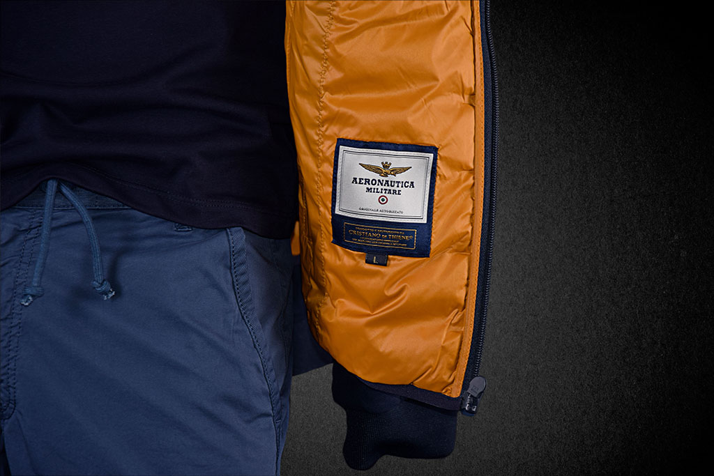 Толстовка с капюшоном AERONAUTICA MILITARE blue navy/blue navy (AF 368) 