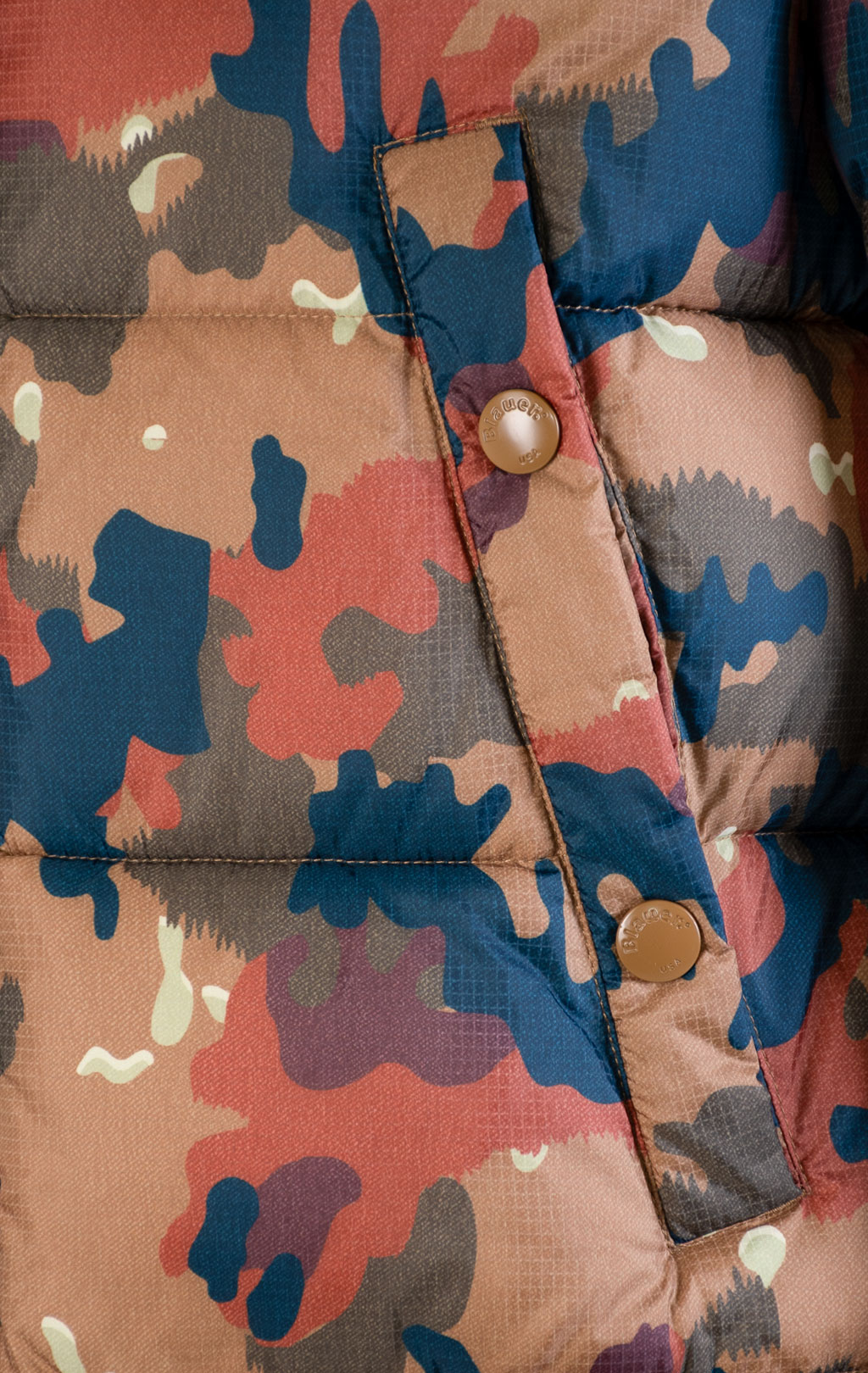 Куртка с капюшоном BLAUER BURTON ECO FW 25/26 tabacco swiss camo (C02153) 