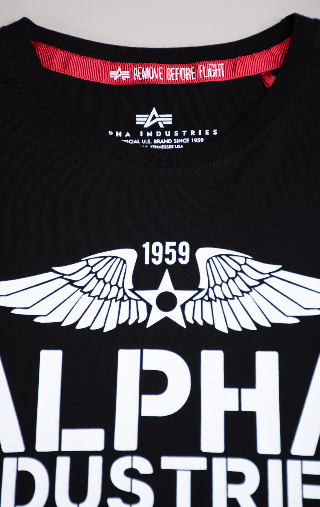 Футболка ALPHA INDUSTRIES REBEL T black 