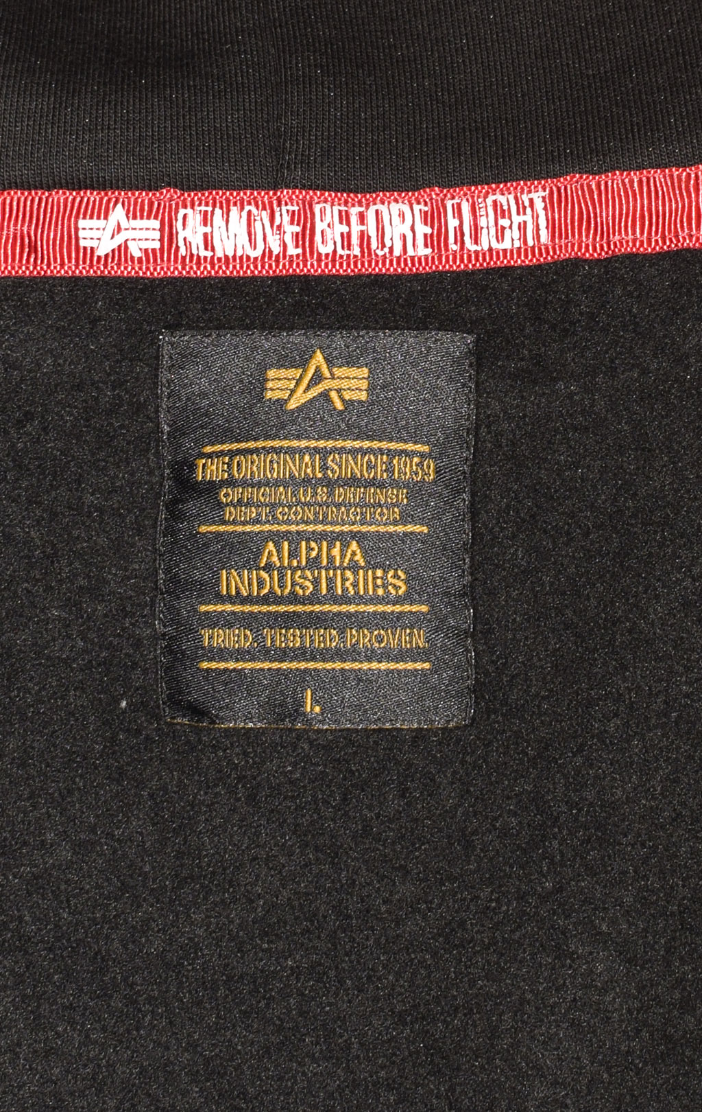 Толстовка ALPHA INDUSTRIES BASIC HOODY black 