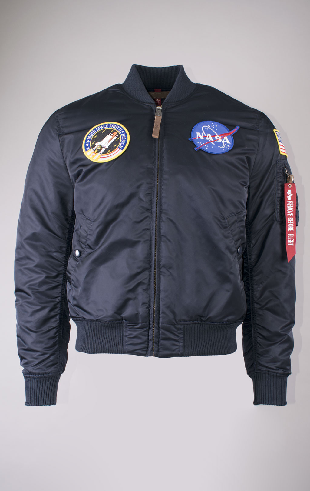 Бомбер ALPHA INDUSTRIES MA-1 VF NASA rep. blue 