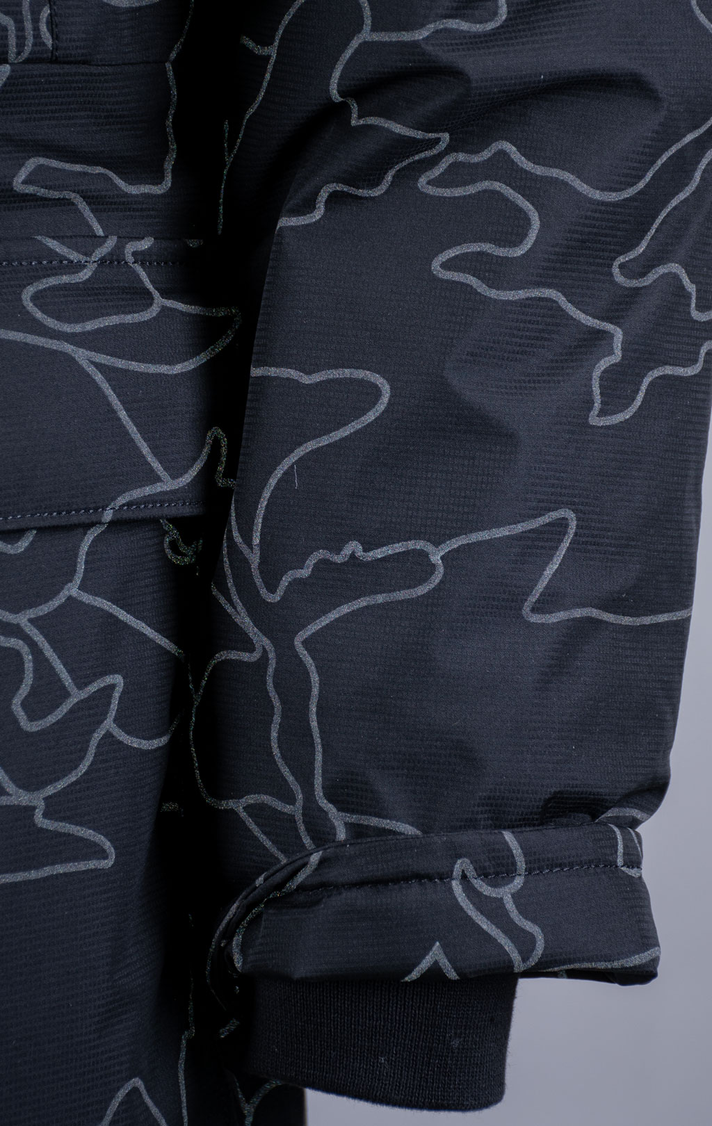 Аляска ALPHA INDUSTRIES N-3B PRIMALOFT PARKA reflective black camo 