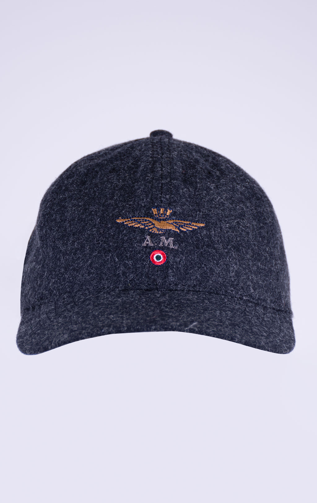 Бейсболка AERONAUTICA MILITARE шерсть FW 26/27/CN asphalt (HA 1269) 