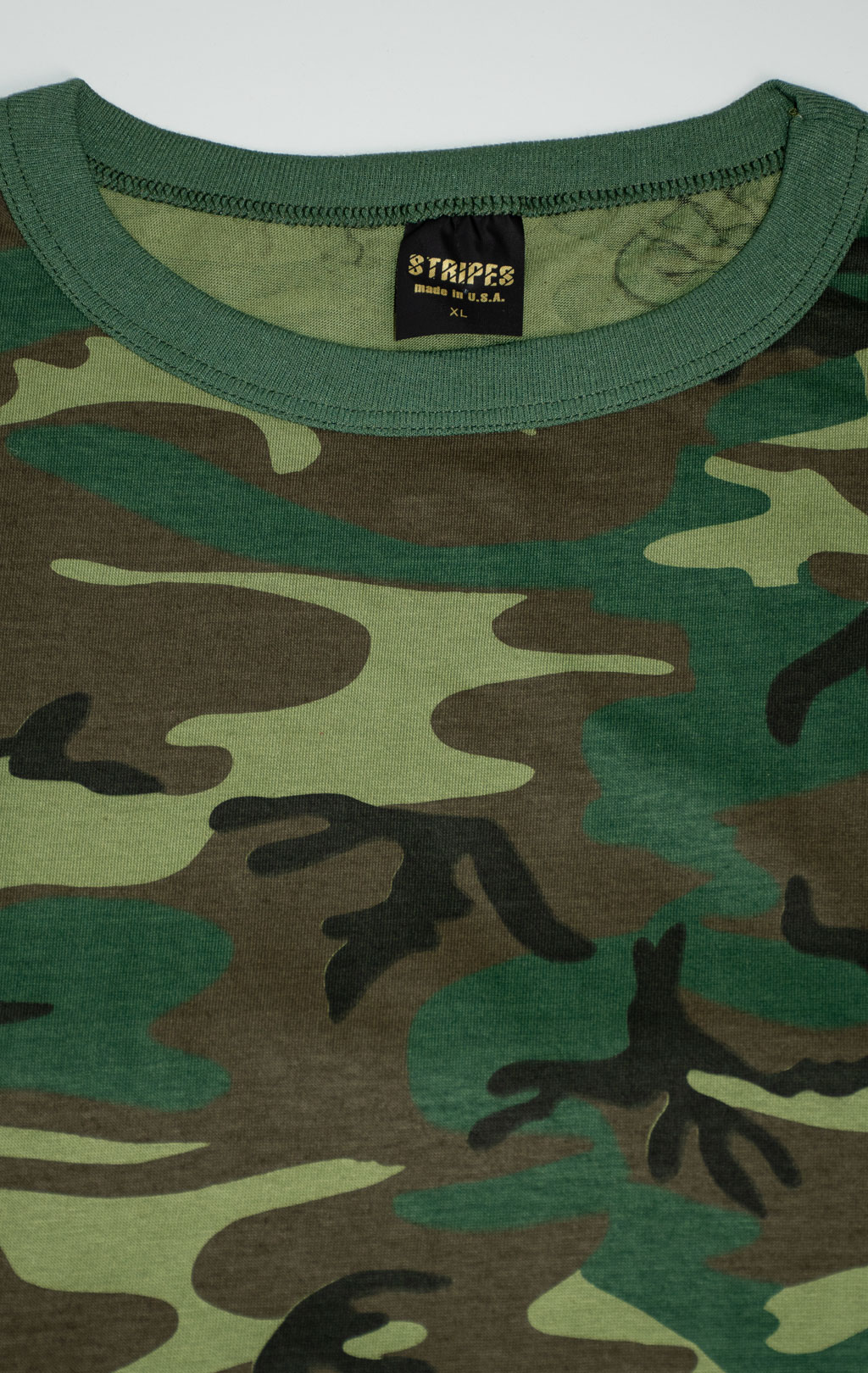 Футболка полевая cotton/poly camo woodland США