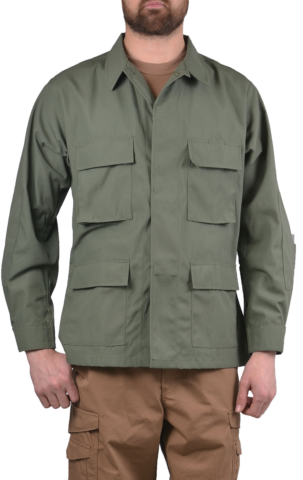Китель полевой Tru-Spec BDU полиэстер Rip-Stop olive 