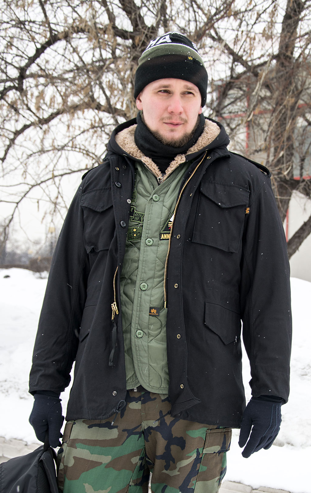 Куртка ALPHA INDUSTRIES M-65 CLASSIC FW 23/24 m black 