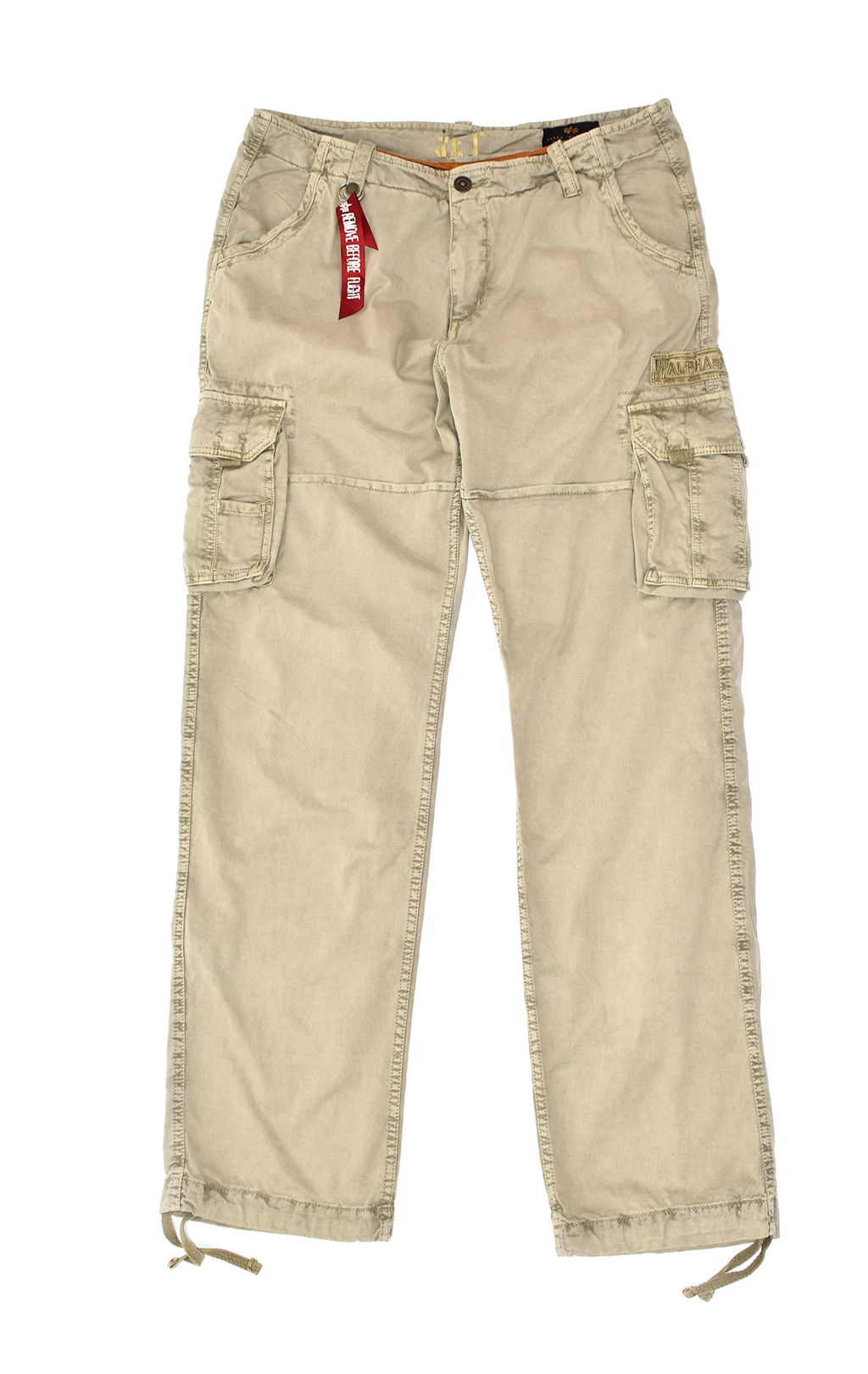 Брюки-карго ALPHA INDUSTRIES JET PANT big size bone white (#101212) 