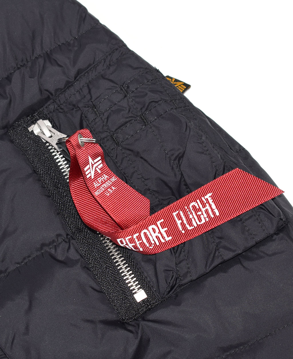Куртка-пуховик ALPHA INDUSTRIES HOODED PUFFER APOLLO 11 black 
