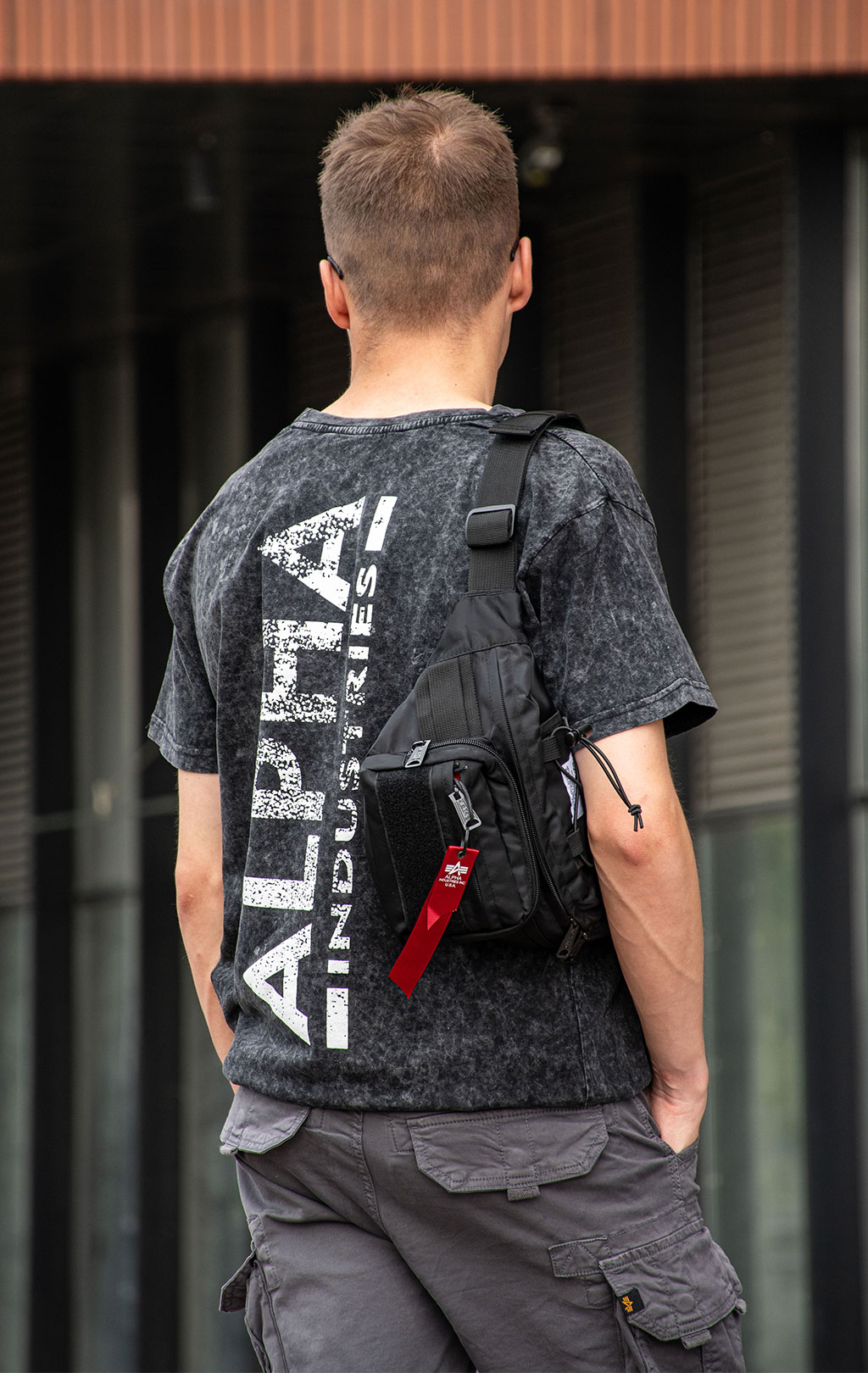 Футболка ALPHA INDUSTRIES BACKPRINT T VINTAGE black 