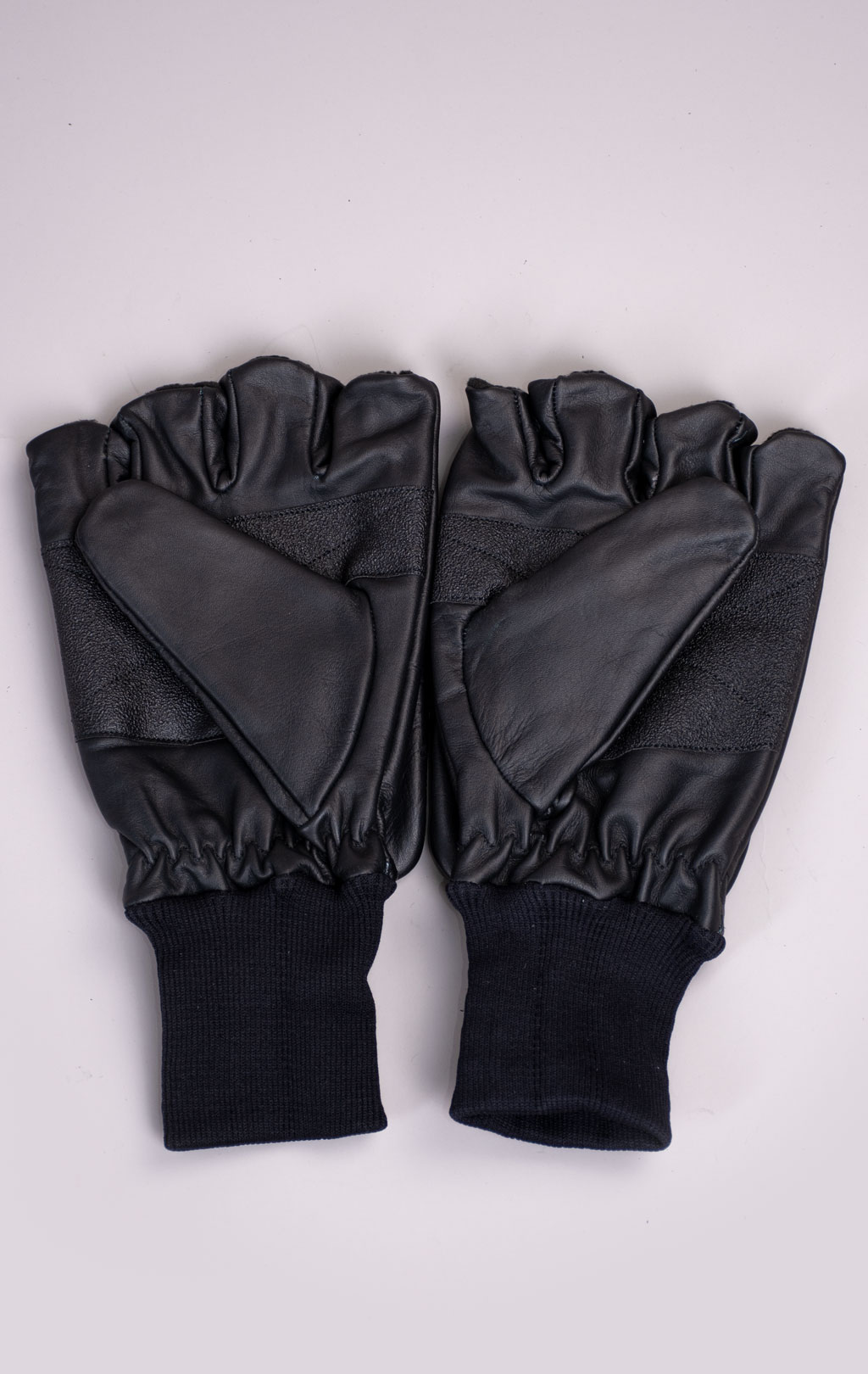 Перчатки утеплённые кожа с клапаном black WG-52 Пакистан