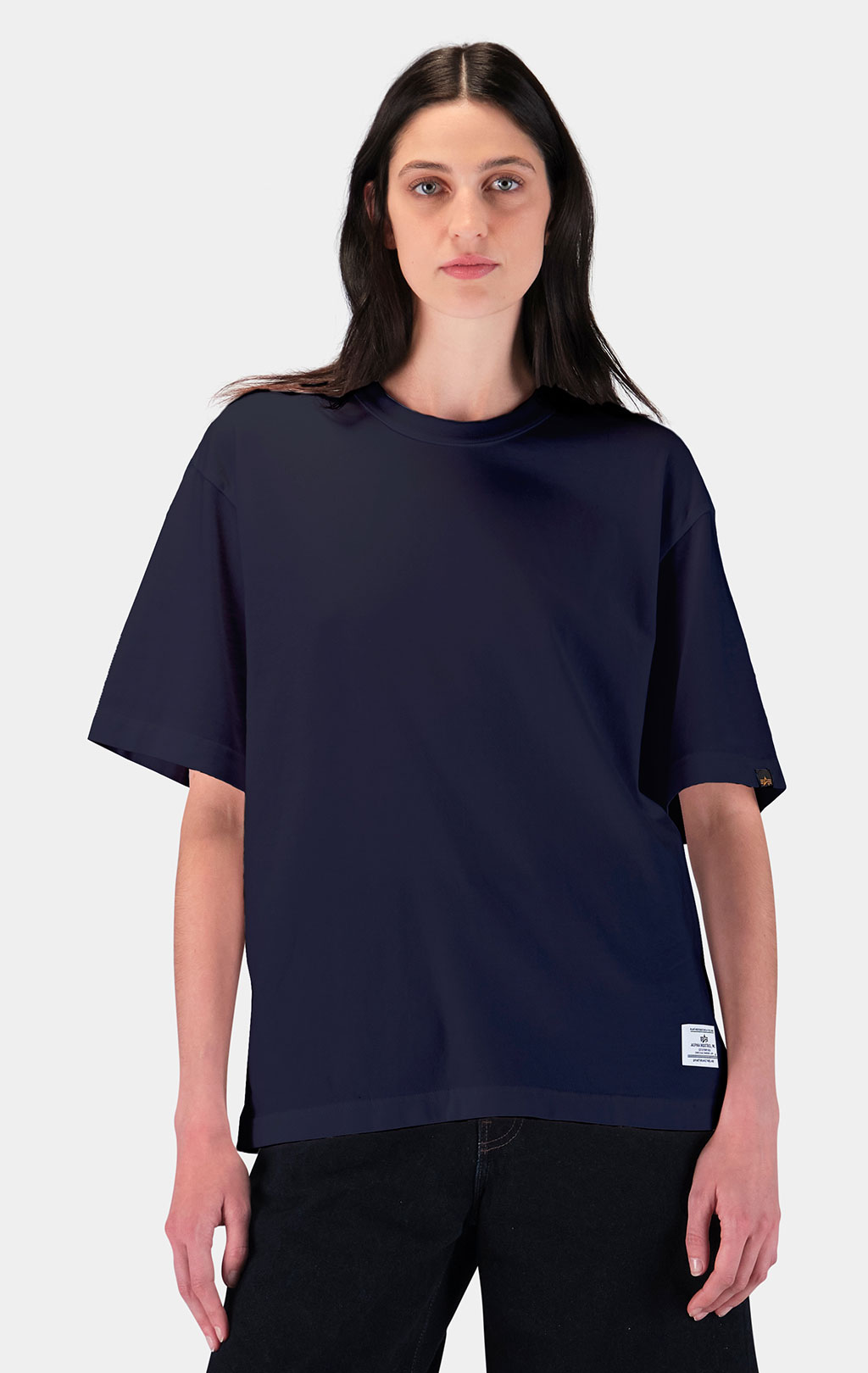 Футболка ALPHA INDUSTRIES RELAXED TEE SS 26 rep. blue 