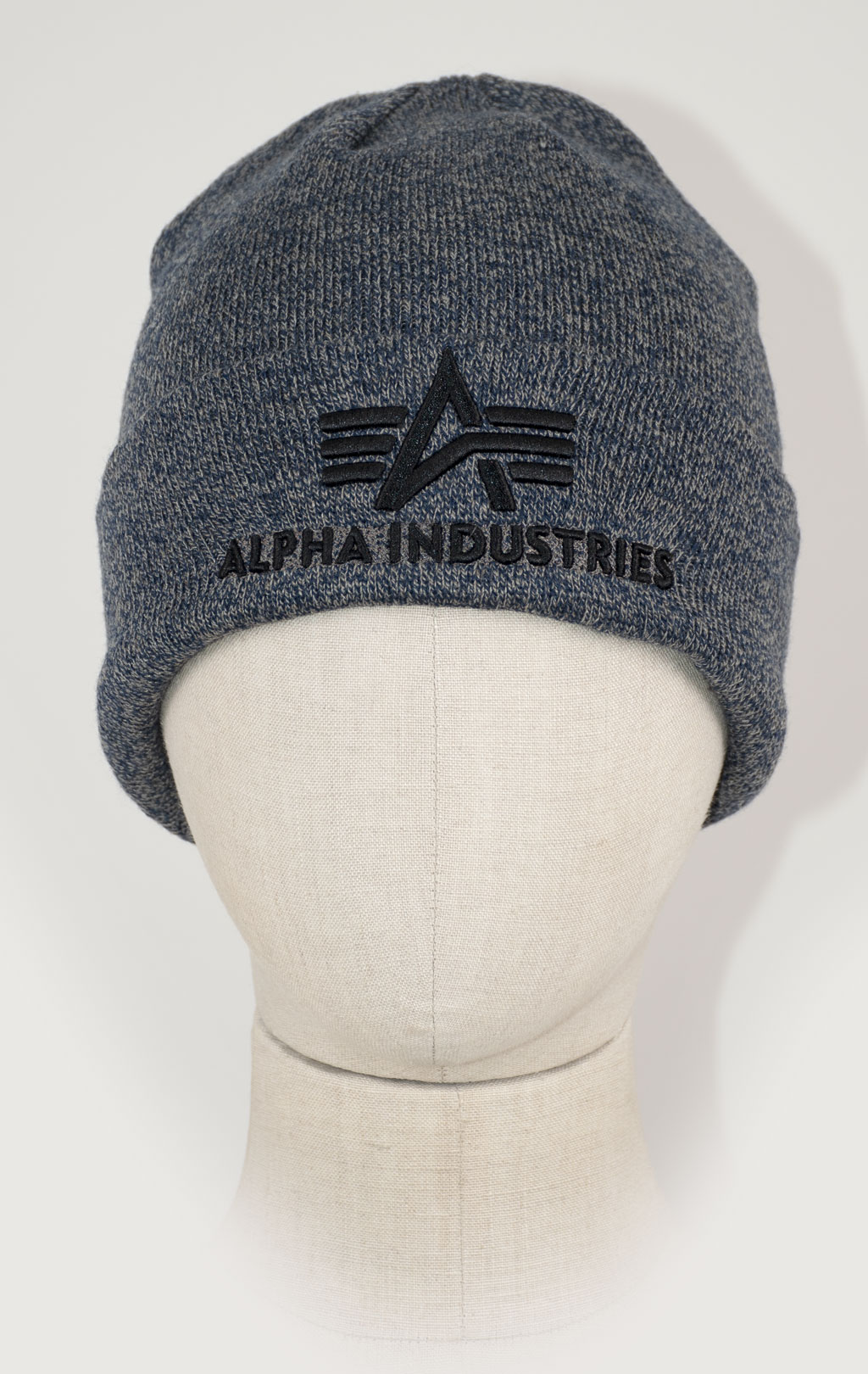 Шапка ALPHA INDUSTRIES 3D BEANIE charcoal heather 