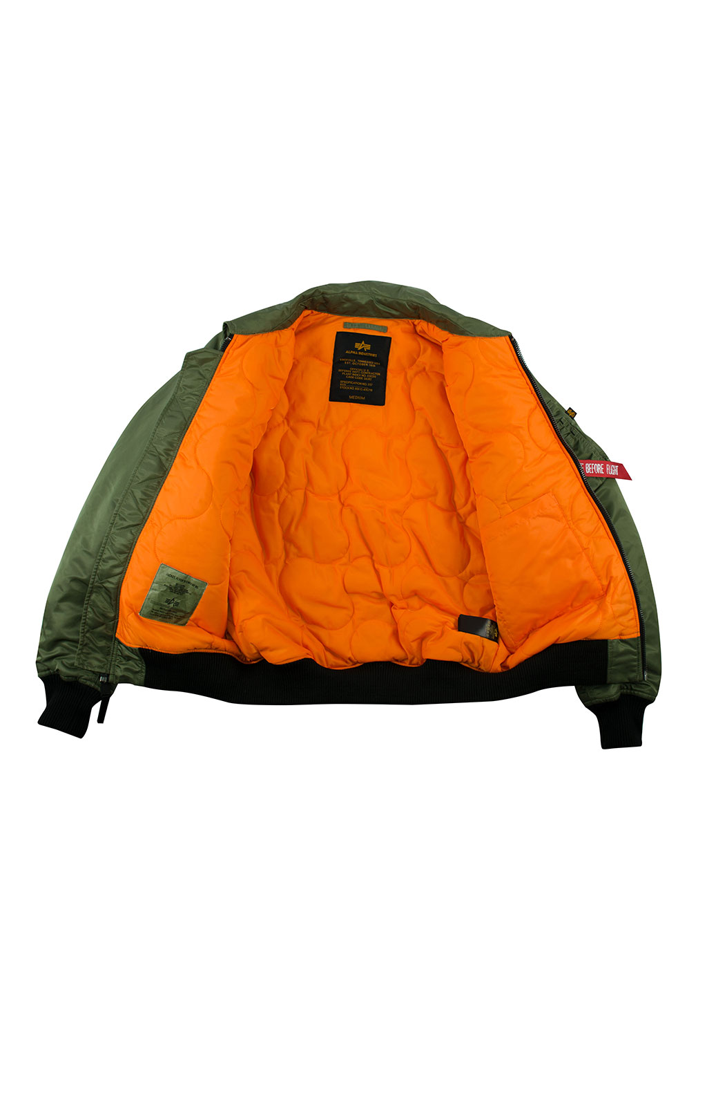 Куртка летная ALPHA INDUSTRIES CWU VF BL sage green 
