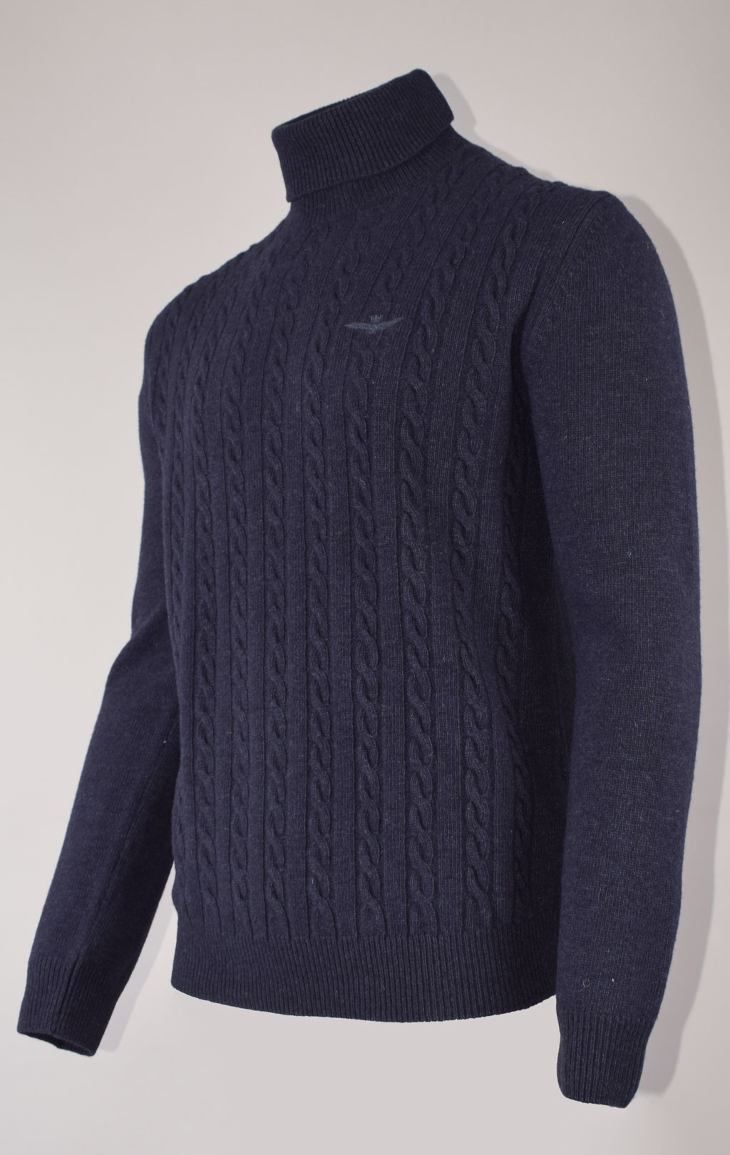 Свитер AERONAUTICA MILITARE big size FW 23/24/BG blue mountain (MA 1485) 