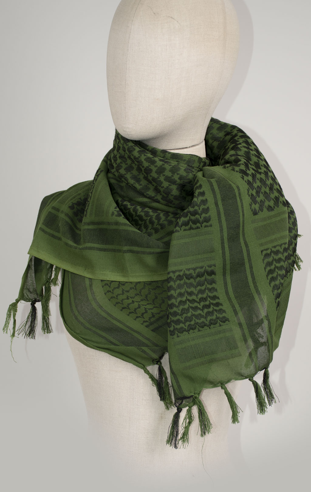 Платок шейный SABADO Арафатка green/black w-9402 