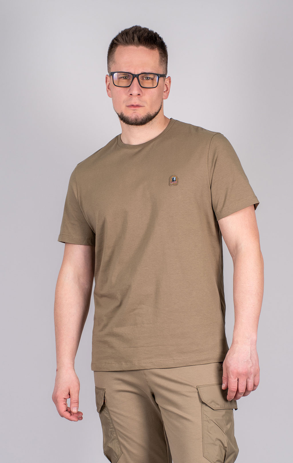 Футболка PARAJUMPERS PATCH TEE SS 25 m earth 