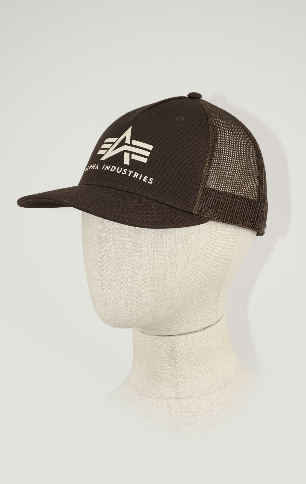 Бейсболка ALPHA INDUSTRIES BASIC TRUCKER CAP hunter brown 