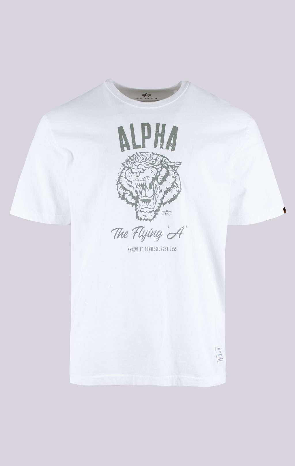 Футболка ALPHA INDUSTRIES ALPHA TIGER TEE SS 24 white 