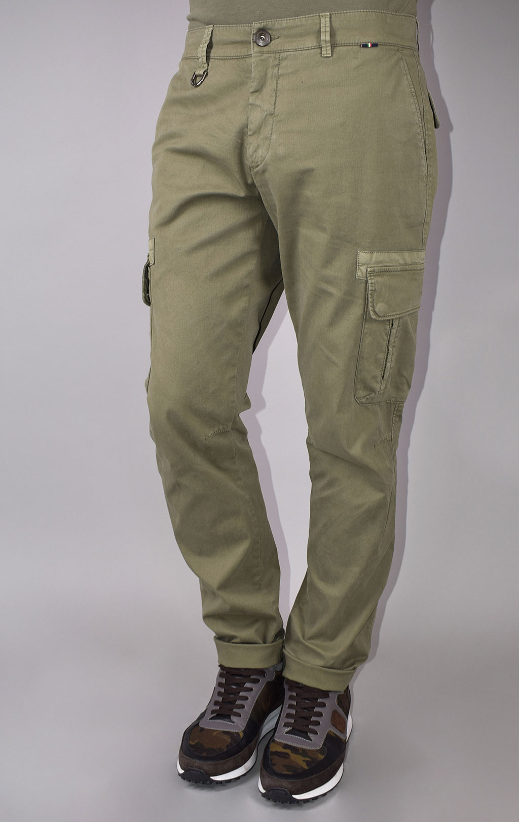 Брюки-карго AERONAUTICA MILITARE SS 20/AL verde militare (PA 1384) 