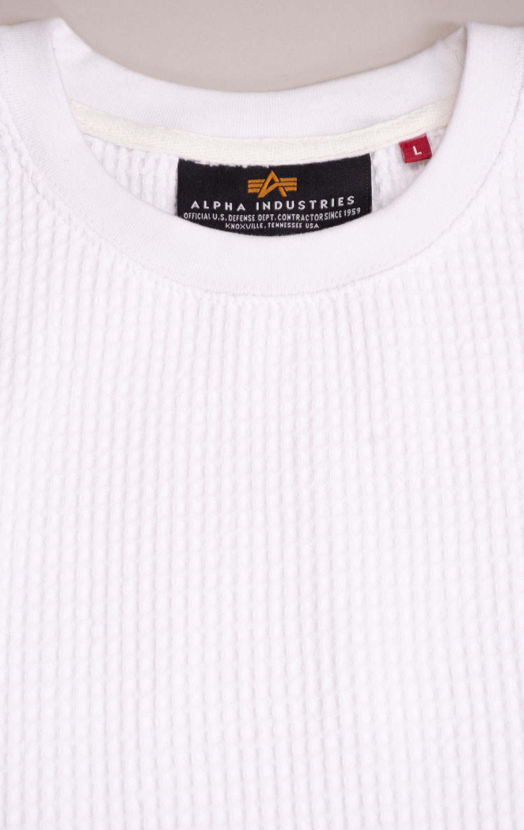 Футболка ALPHA INDUSTRIES STUDIO WAFFLE T white 