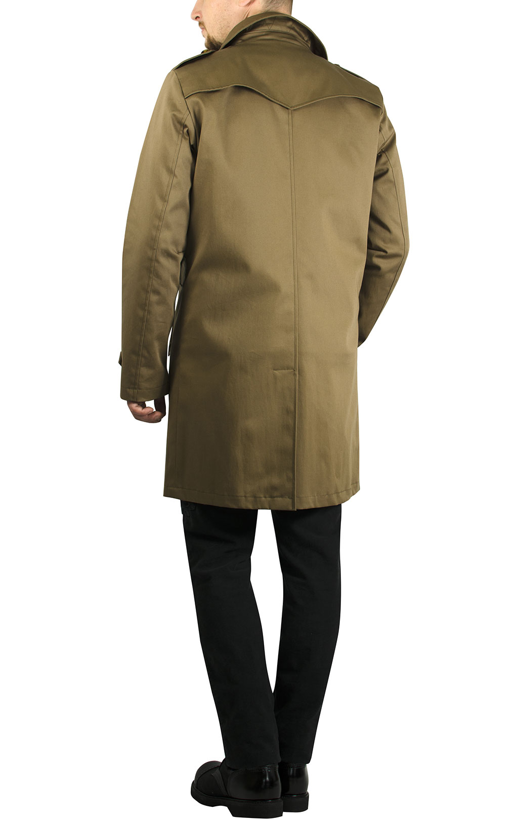 Плащ Giancarlo Rossi IMPERMEABILE GILBERT gabardin verde militare 