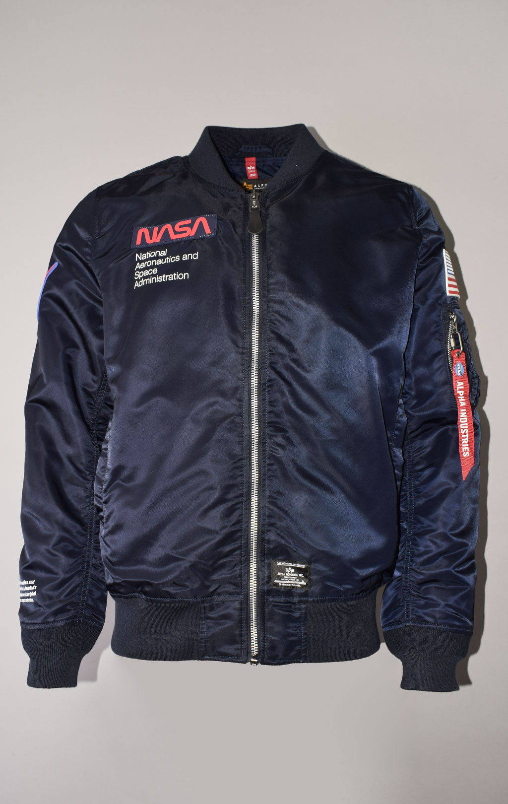 Бомбер-ветровка ALPHA INDUSTRIES L-2B NASA GEN-II FLIGHT JACKET SS 23 m replica blue 