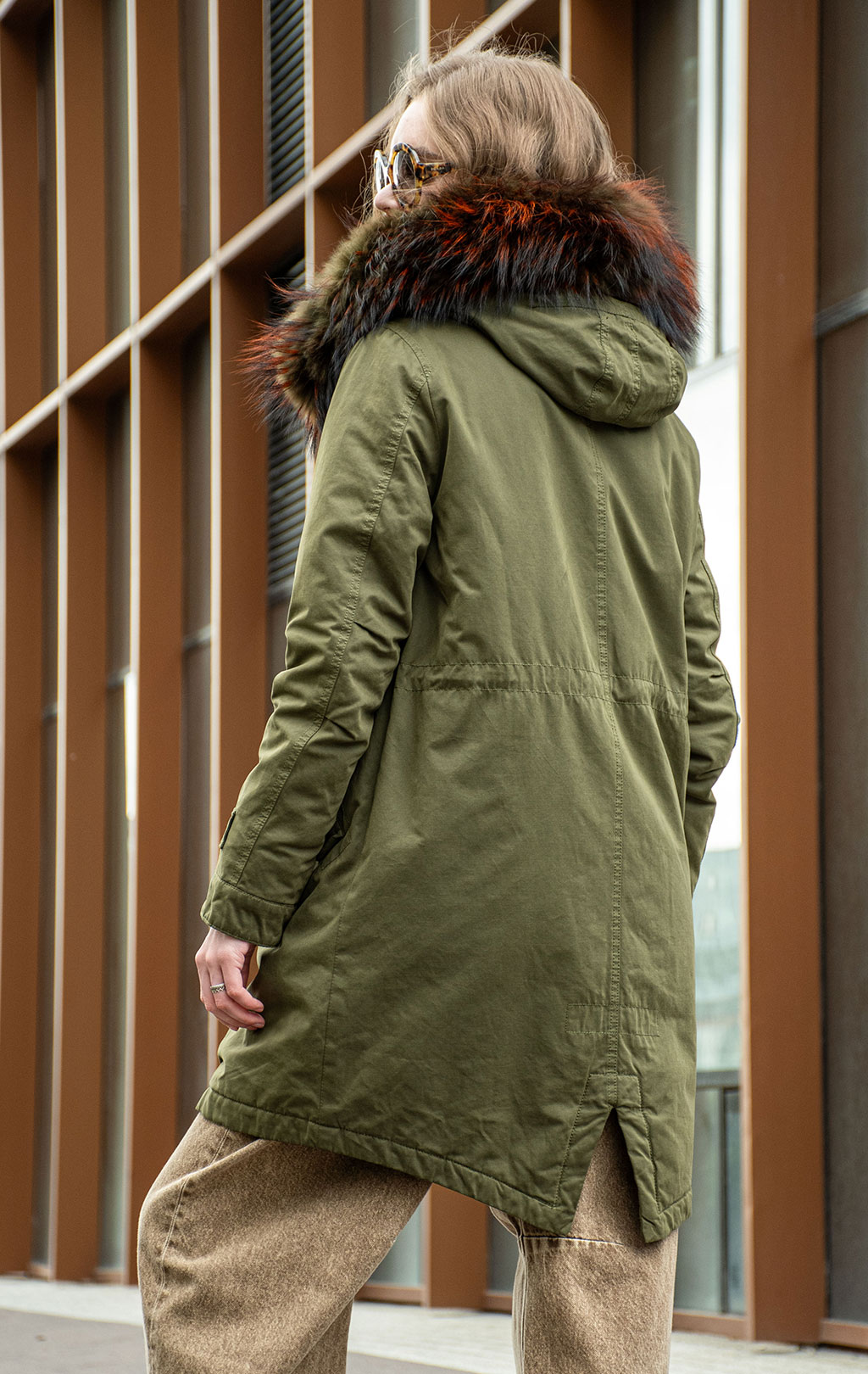 Женская парка AKTUAL QUEEN army green 