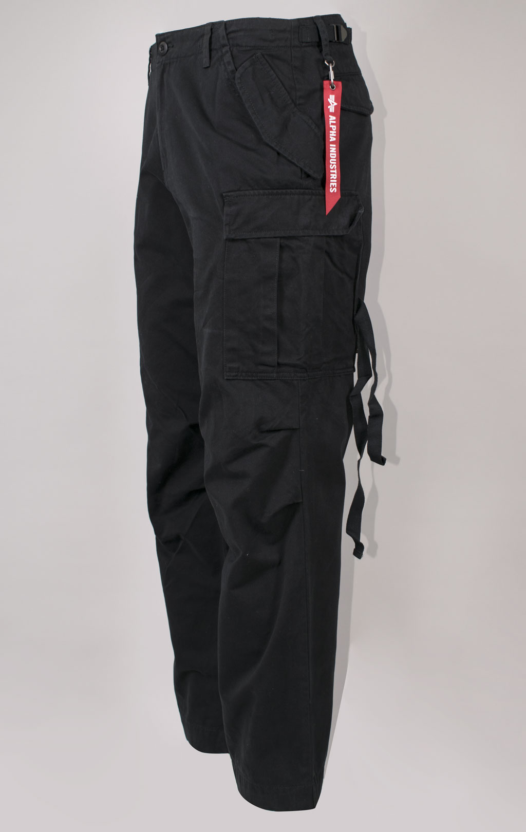 Брюки-карго парашюты ALPHA INDUSTRIES M-65 PANT плотные SS 25 m black 