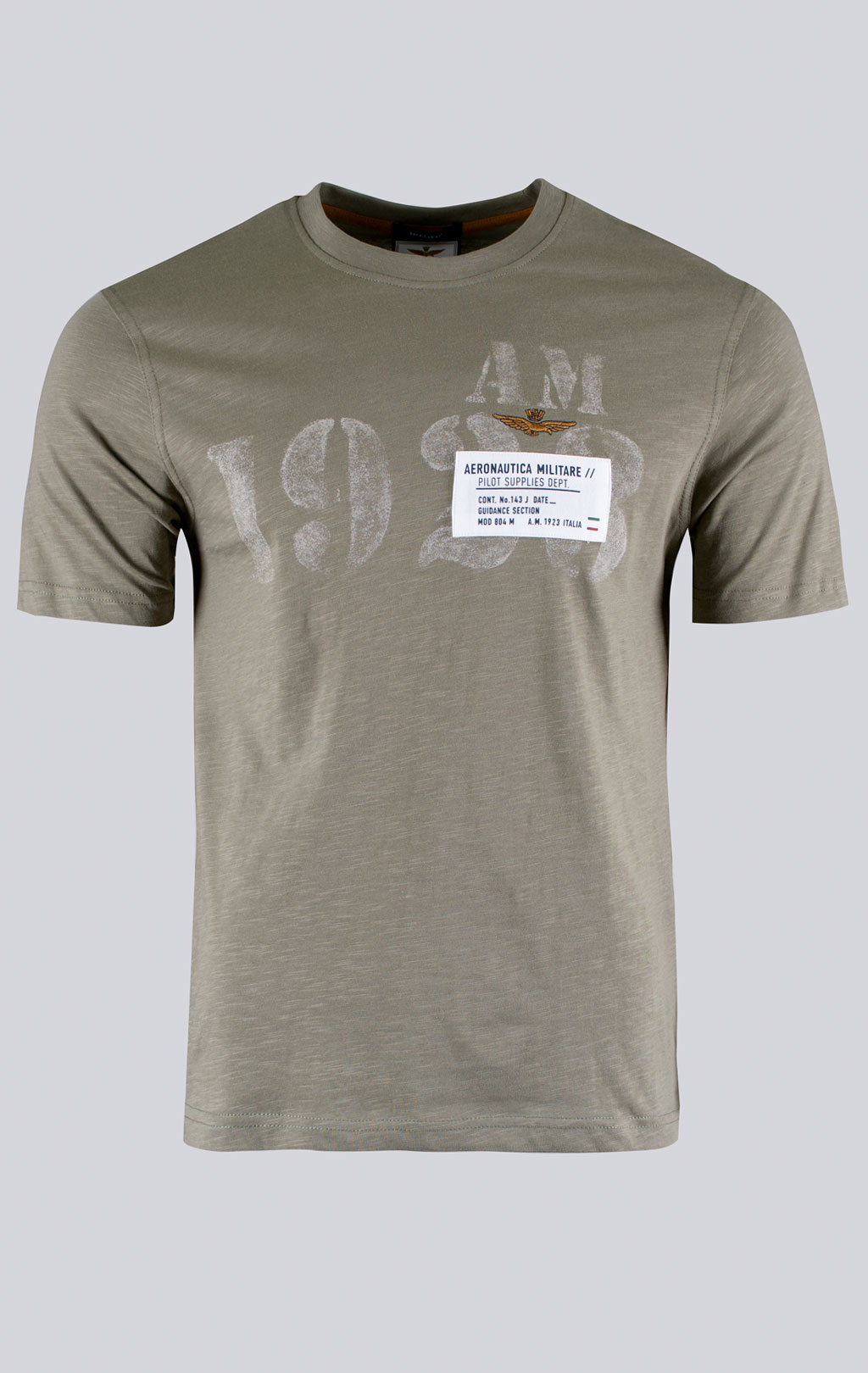 Футболка AERONAUTICA MILITARE SS 26/BD lichen green (TS 2524) 