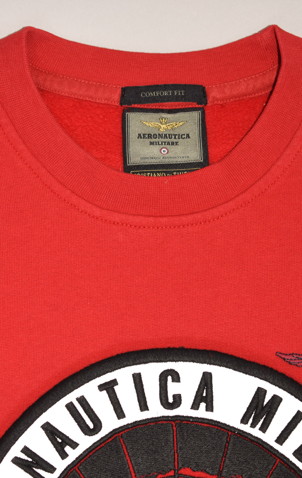 Свитшот AERONAUTICA MILITARE ANTARCTICA FW 23/24/TR red (FE 1814) 