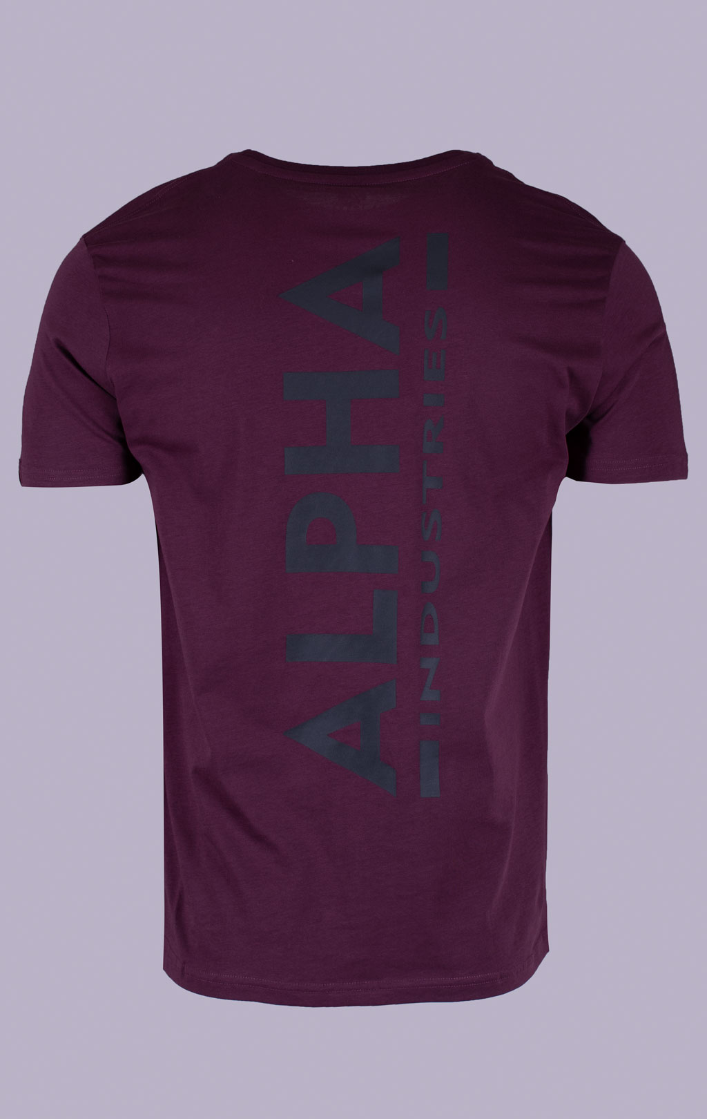 Футболка ALPHA INDUSTRIES BACKPRINT T dark cherry 