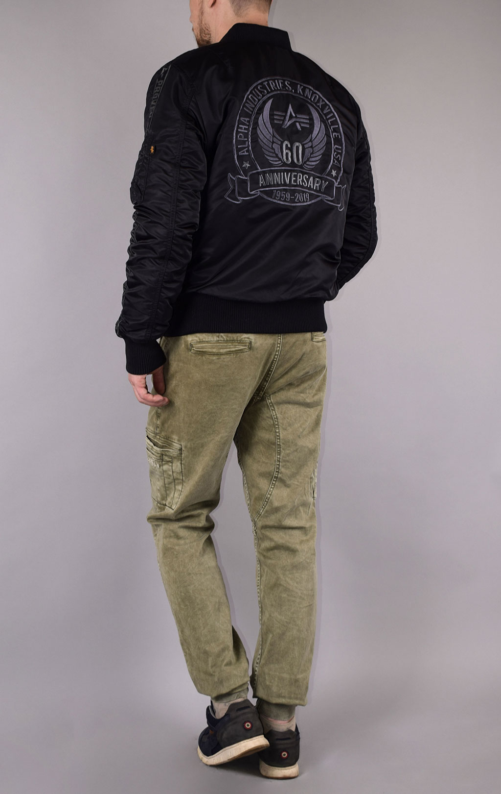 Бомбер ALPHA INDUSTRIES MA-1 60TH ANNIVERSARY black 