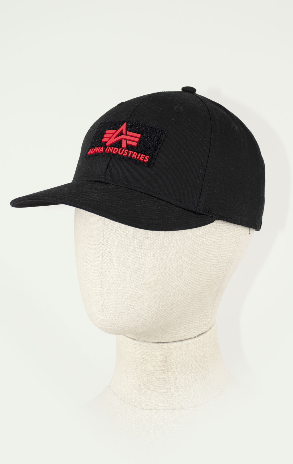 Бейсболка ALPHA INDUSTRIES VELCRO CAP II black/red