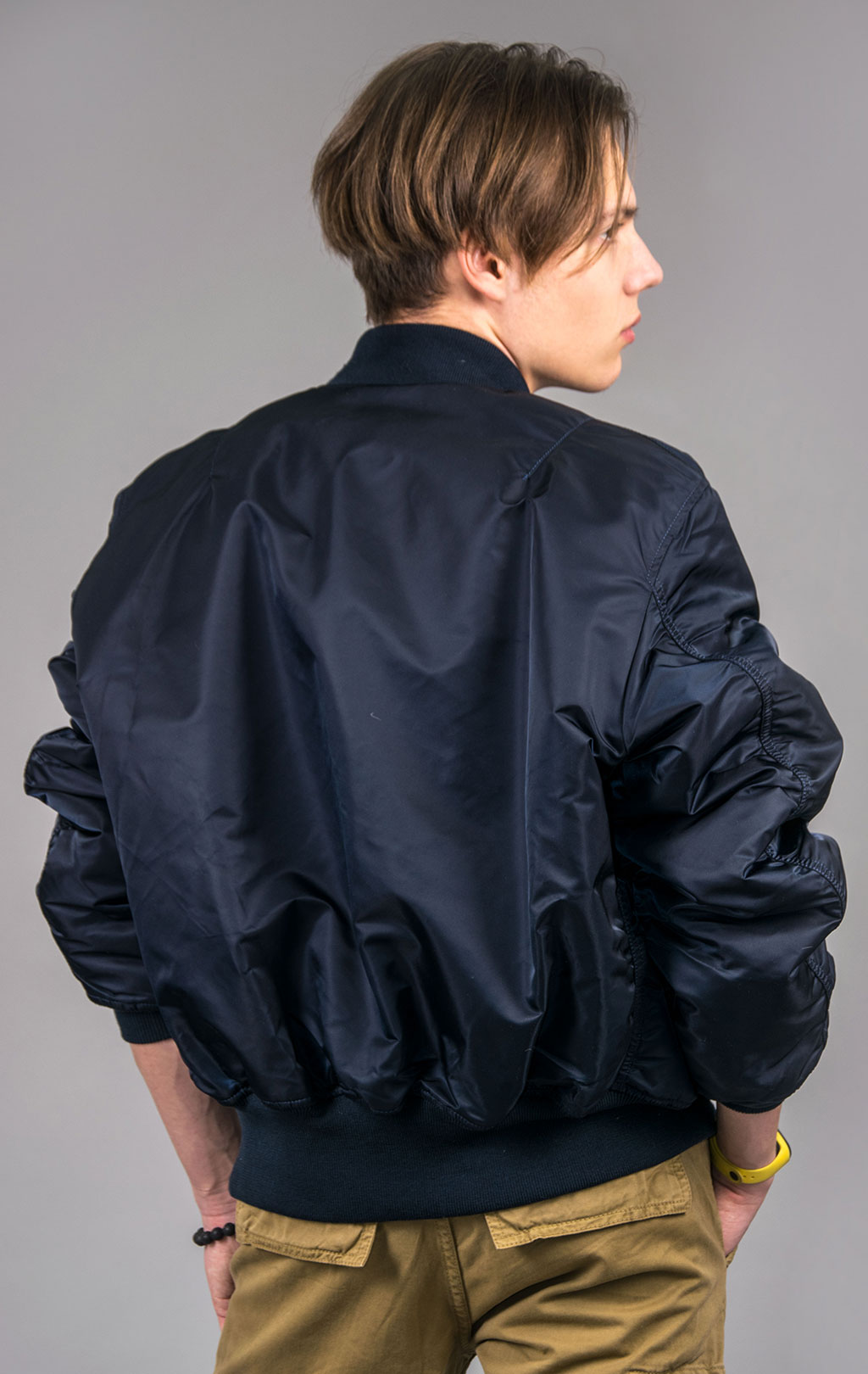 Бомбер ALPHA INDUSTRIES MA-1 original fit NASA rep. blue 
