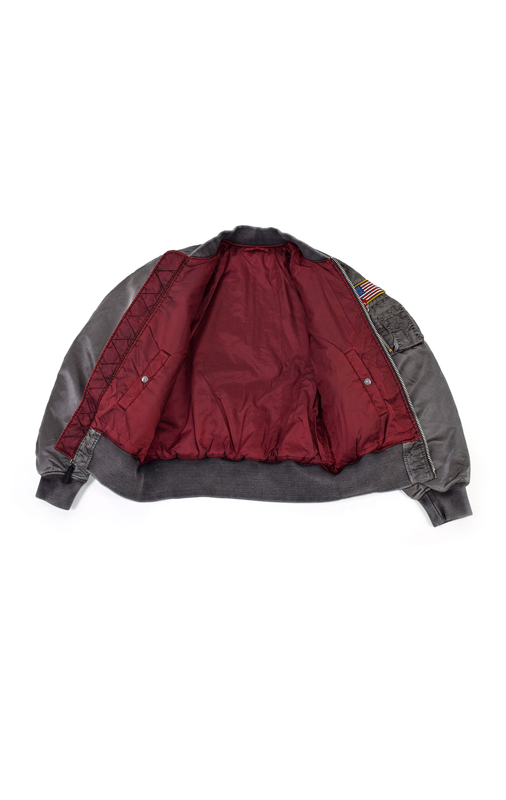 Бомбер ALPHA INDUSTRIES MA-1 APOLLO BATTLEWASH new silver 