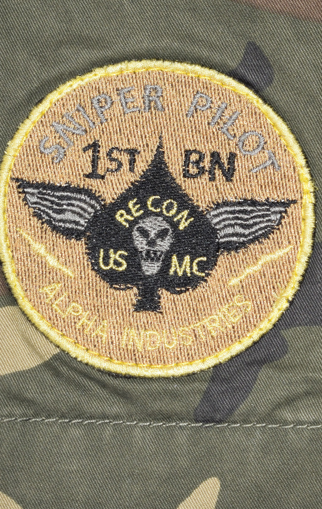 Ветровка ALPHA INDUSTRIES M-65 HUNTINGTON PATCH camo woodland 