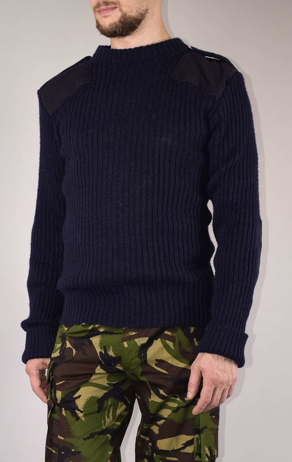 Свитер армейский шерсть80%/нейлон20% navy б/у Англия