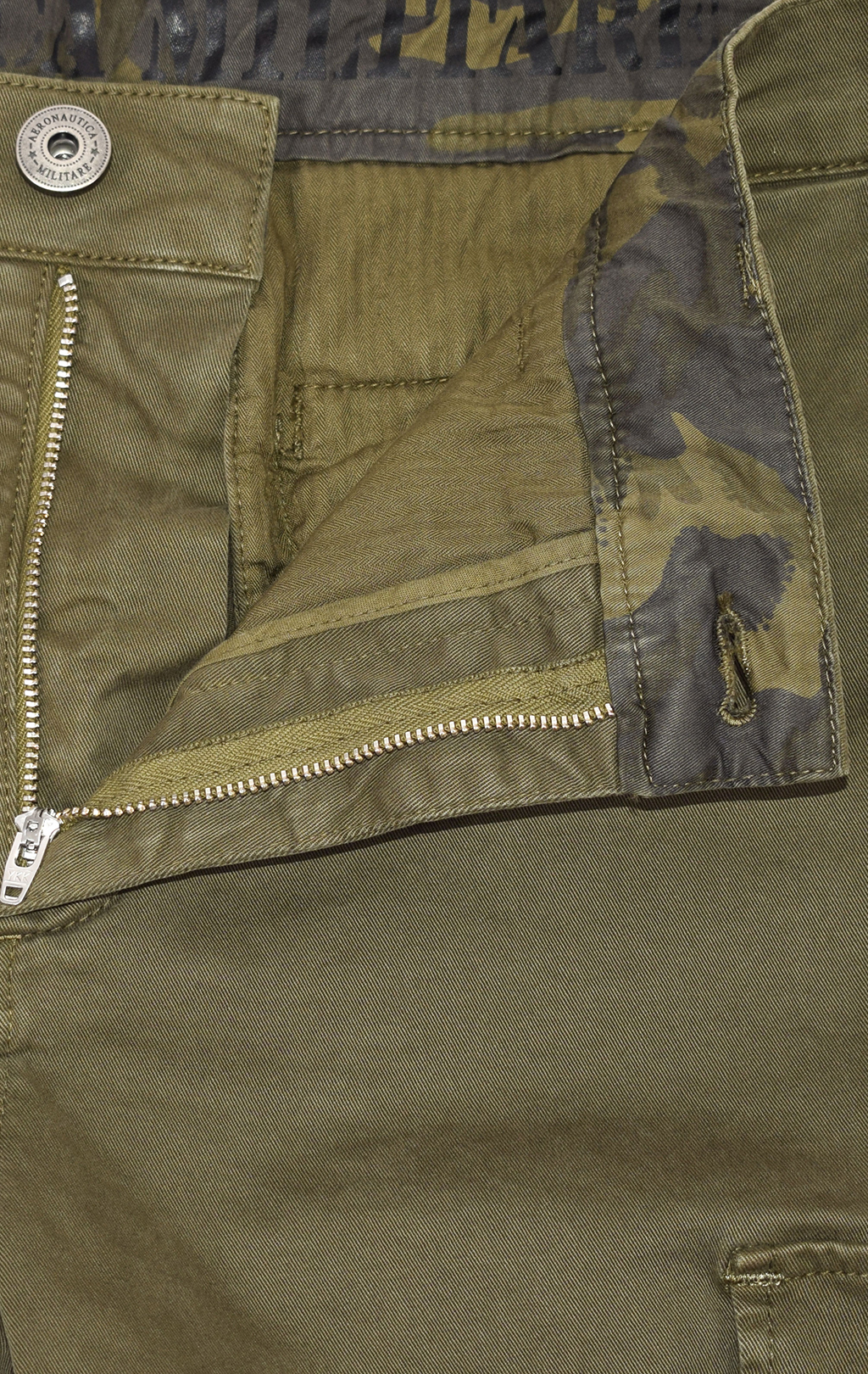 Брюки-карго AERONAUTICA MILITARE big size плотные FW 21/22/AL verde militare scuro (PA 1458) 