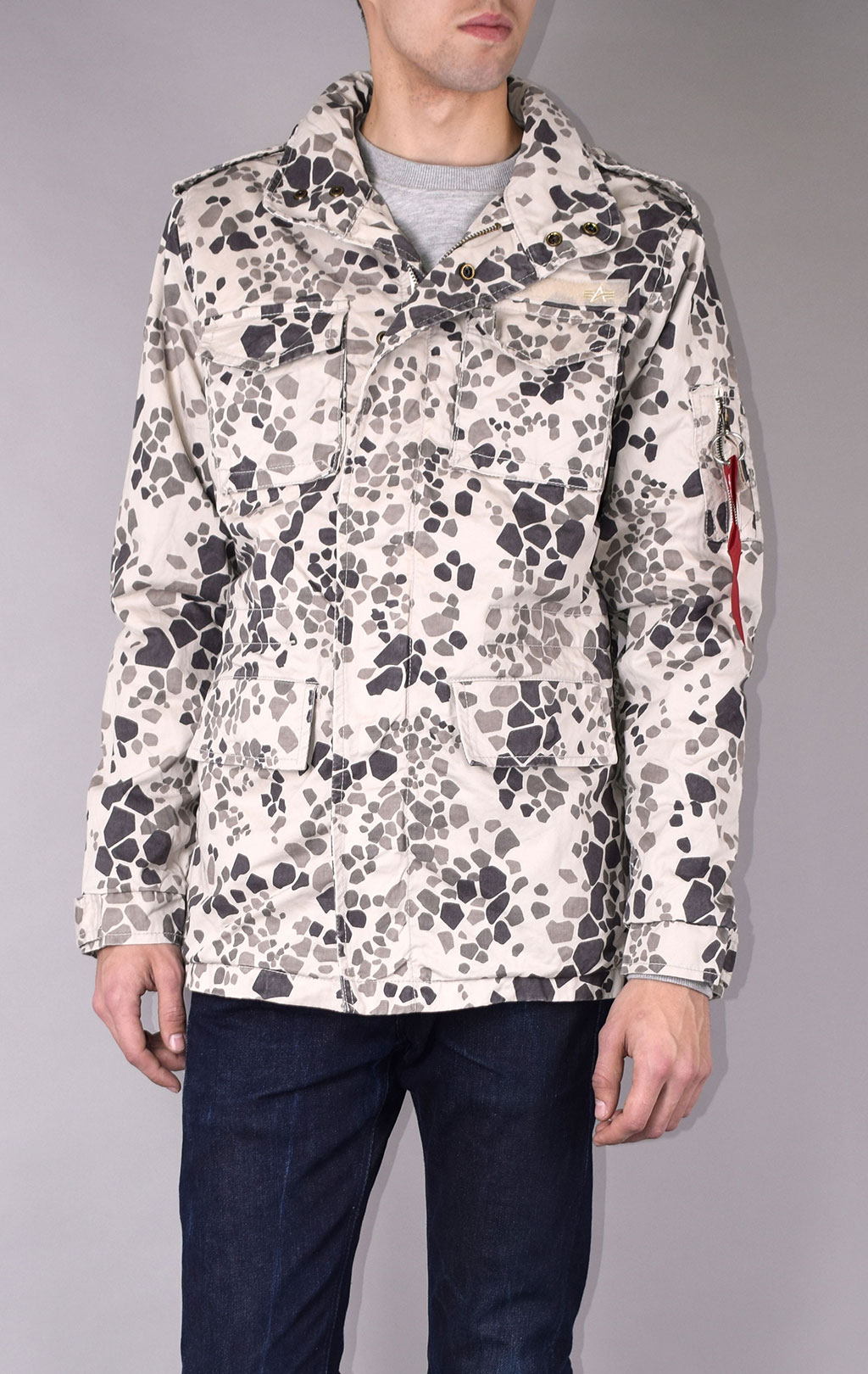 Ветровка ALPHA INDUSTRIES M-65 HUNTINGTON stone camo 