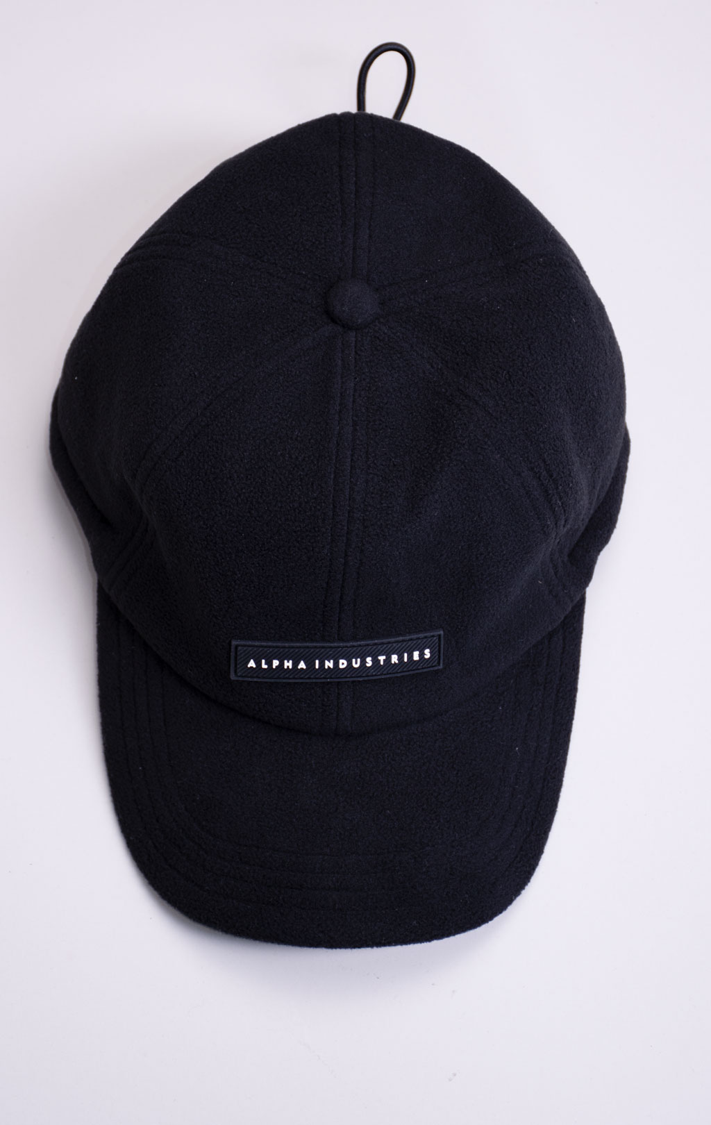 Бейсболка ALPHA INDUSTRIES SNOW CAP RUBBER LOGO black 
