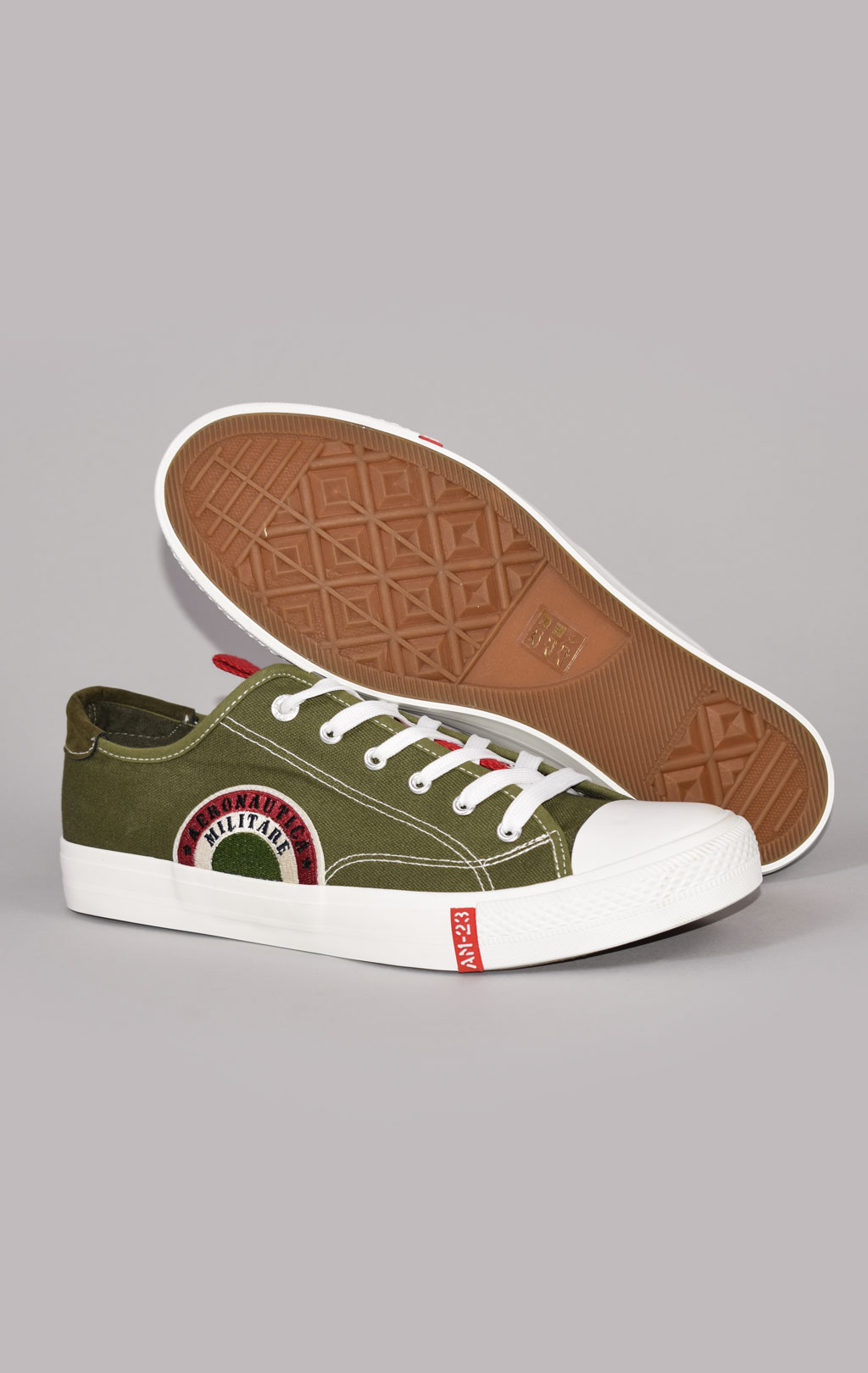 Кеды AERONAUTICA MILITARE SS 22 m/CN verde militare (SC 210) 